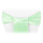 Sleek Satin Sash 6" x 108" - Mint Green