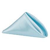 Sleek Satin Napkin 20"x20" - Baby Blue