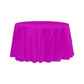 Sleek Satin Tablecloth 120" Round - Magenta Violet