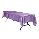 Sleek Satin Tablecloths 60"x120" Rectangular - Victorian Lilac/Wisteria