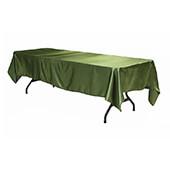 Sleek Satin Tablecloths 60"x120" Rectangular - Willow Green