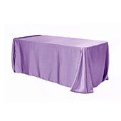 Sleek Satin Tablecloth 90"x156" Rectangular - Victorian Lilac/Wisteria
