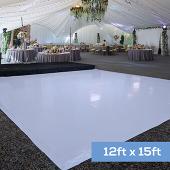 Premium Vinyl Dance Floor Wrap - White - 12ft x 15ft