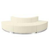 Titan Series Leather Reception Configuration Style "B" 3 Pieces "Champagne"