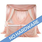 FABRIC ONLY! Romantic Theme Pro-Designed Backdrop or 4 Post Canopy Kit - 6-10ft Tall
