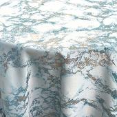 Dazzle Tablecloth by Eastern Mills - Marble Teal Gold - Many Size Options