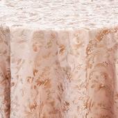 Embellished Tablecloth by Eastern Mills - Damask Blush  - Many Size Options