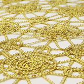 Dazzle Sequin Lace - 10 Yard Bolt - Gold