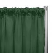 Poly Premier Cloth Drape Panel by Eastern Mills w/ Sewn Rod Pocket - Hunter Green