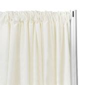 IFR Poly Premier Cloth Drape Panel by Eastern Mills w/ Sewn Rod Pocket - Ivory