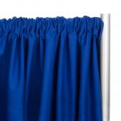 Poly Premier Cloth Drape Panel by Eastern Mills w/ Sewn Rod Pocket - Royal Blue