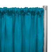 Poly Premier Cloth Drape Panel by Eastern Mills w/ Sewn Rod Pocket - Teal