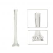 Decostar™ Glass Eiffel Tower Vase 16" - 24 Pieces - Clear