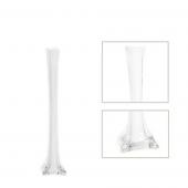 Decostar™ Glass Eiffel Tower Vase 16" - 24 Pieces - White