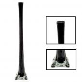 Decostar™ Glass Eiffel Tower Vase 24" - 12 Pieces - Black