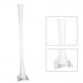 Decostar™ Glass Eiffel Tower Vase 32" - 12 Pieces - White