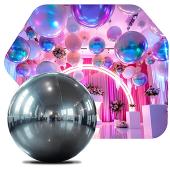 DELUXE Inflatable Mirror Ball/Sphere Kit (Includes Pump) - 3 Sizes / 12 Piece Kit!