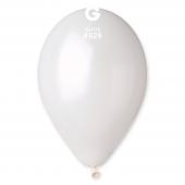 GEMAR Metal White 5" Balloon - 100 Pieces