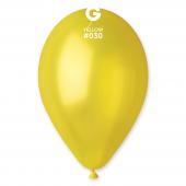 GEMAR Metal Yellow 19" Balloon - 25 Pieces