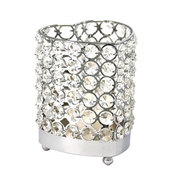 DecoStar™ Real Crystal Heart Candle Holder - MED