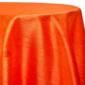 Orange - Shantung Satin “Capri” Tablecloth - Many Size Options