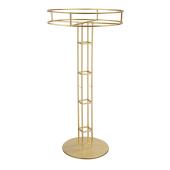 Metal Open Frame Floral Riser 46" - Gold