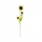 White Artificial Sunflower 3 Head 49½"