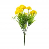 Artificial Marigold Bush 16" - Yellow