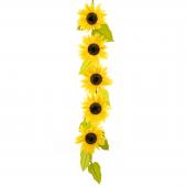 Artificial Jumbo Sunflower Cane Garland 86"