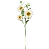 Artificial Sunflower Branch - White