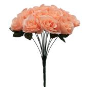 Artificial Rose Bouquet 12" - Blush