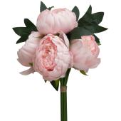 Artificial Peony Bouquet 10" - Pink