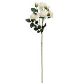 Artificial 7 Head Rose Branch 29" - Ivory