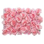Artificial Mixed Rose Hydrangea Flower Mat - Pink