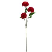 Artificial 3 Head Bolocephalus Saussureoides Stem 25" - Red