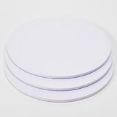 Foil Covered Cake Drum 18" 3pc/pack - White