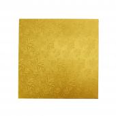 Square Foil Covered Cake Board 10" 5pc/pack - Gold