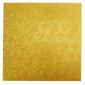 Square Foil Covered Cake Board 14" 5pc/pack - Gold