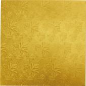 Square Foil Covered Cake Board 16" 5pc/pack - Gold