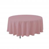 Economy Round Polyester Table Cover 90" - Mauve