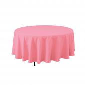 Economy Round Polyester Table Cover 90" - Pink