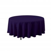 Economy Round Polyester Table Cover 90" - Purple