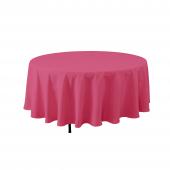 Economy Round Polyester Table Cover 108" - Magenta