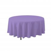 Economy Round Polyester Table Cover 120" - Lavender