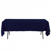 Economy Rectangle Polyester Table Cover 60" x 102" - Navy
