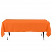Economy Rectangle Polyester Table Cover 60" x 102" - Orange