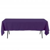 Economy Rectangle Polyester Table Cover 60" x 102" - Purple