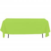 Economy Rectangle Polyester Table Cover 60" x 126" - Lime Green