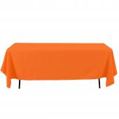Economy Rectangle Polyester Table Cover 60" x 126"- Orange