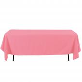 Economy Rectangle Polyester Table Cover 60" x 126" - Pink